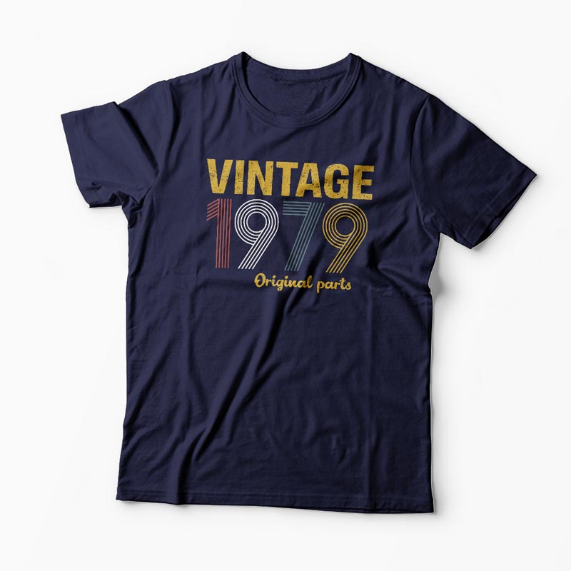 Tricou Vintage 19xx Original Parts - Bărbați-Bleumarin