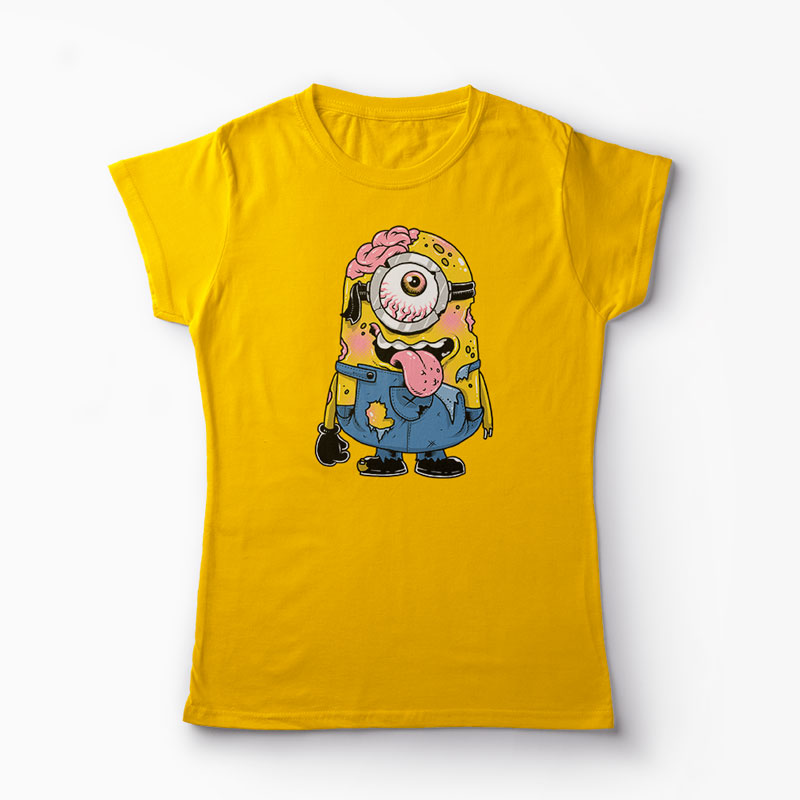 Tricou Zombie Minion - Femei-Galben