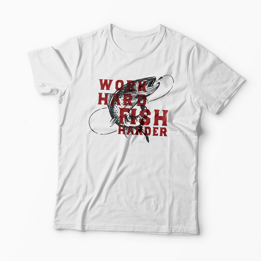 Tricou Pescuit - Work Hard Fish Harder